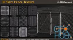 PBR texture ArtStation – 30 Wire Fence Texture